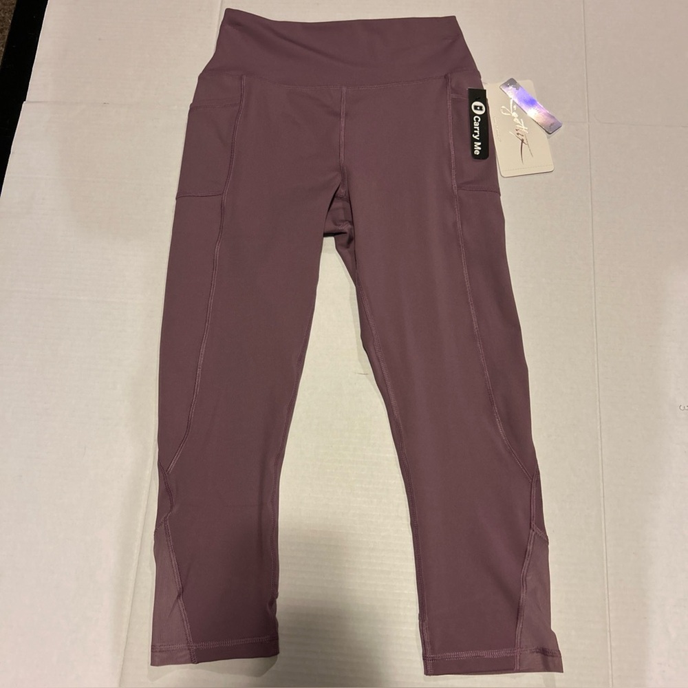 X by Gottex Inter-Luxe Women’s Size S Capri Leggings Violet NWT